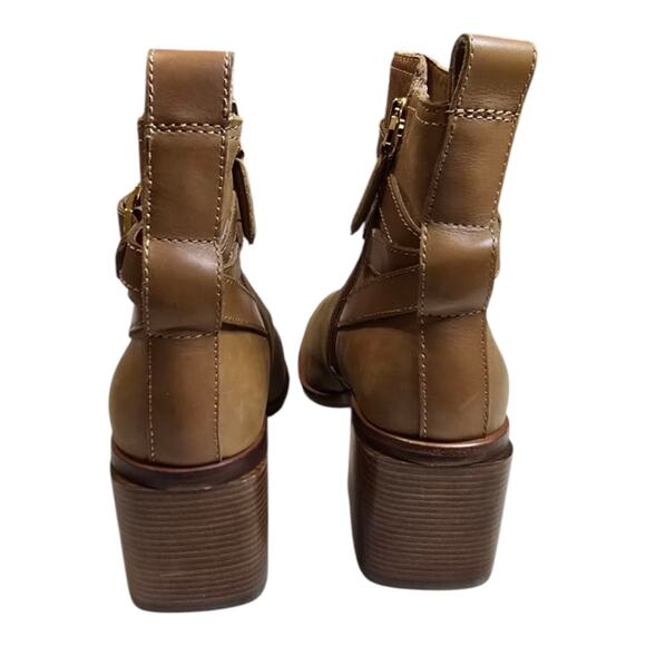 Louise et cie BROWN LEATHER Uzma ALE Booties boots Size 6.5 - Picture 5 of 11